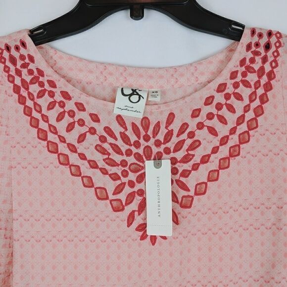 NWT $128.00 Anthropologie Euphemia Peasant Top By - Picture 4 of 7